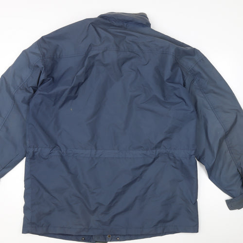 Hawkshead Men’s Blue L Parka Jacket Water Resistant Hiking Outdoor