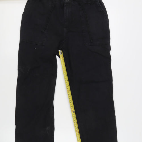 F&F Women’s Black Straight Leg Jeans Size 10 Regular Elastic Waist