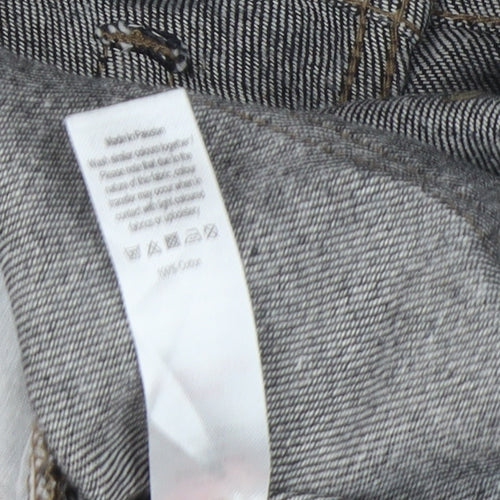 George Men's Black 32W 30L Straight Leg Denim Jeans