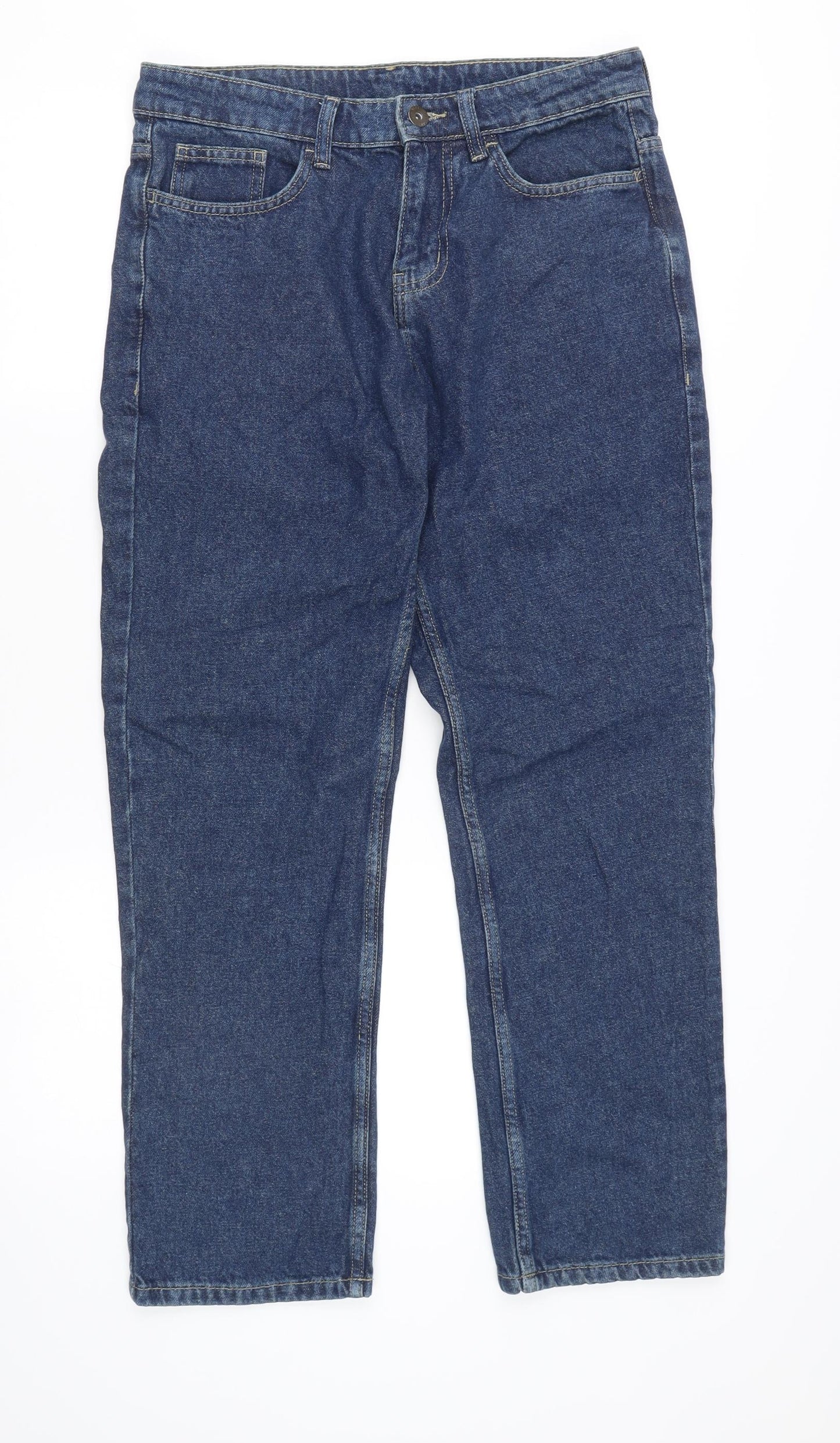 George Men’s Blue 32x30 Straight Leg Denim Jeans Regular Fit