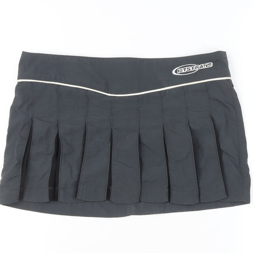 iets frans Women’s Black Pleated Short Skirt Size S Casual Summer