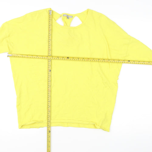 Oliver Bonas Women's Yellow Size 12 Crew Neck Pullover Jumper