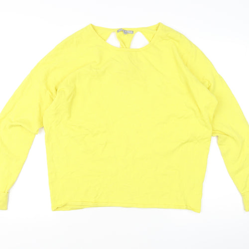 Oliver Bonas Women's Yellow Size 12 Crew Neck Pullover Jumper