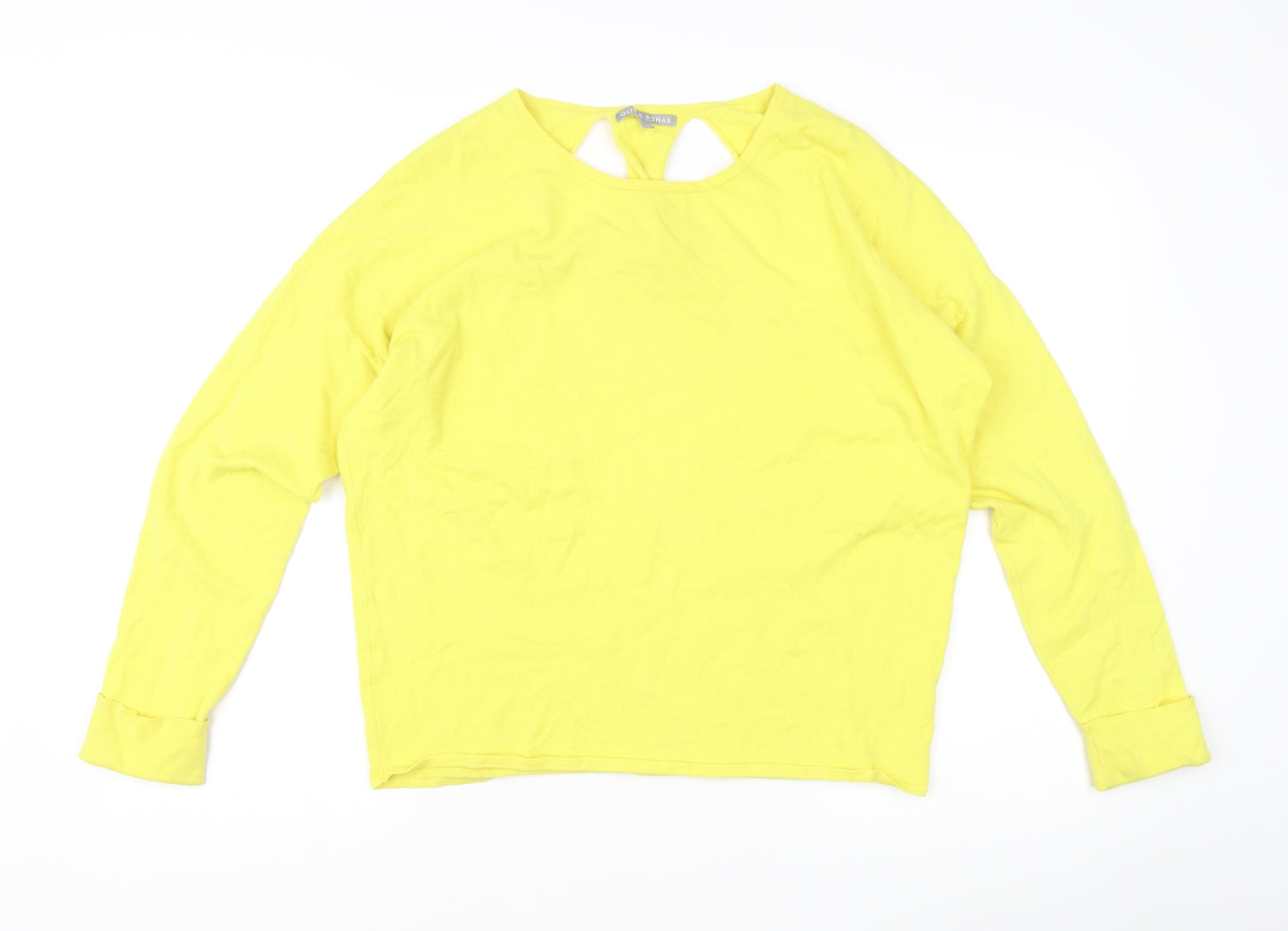 Oliver Bonas Women's Yellow Size 12 Crew Neck Pullover Jumper