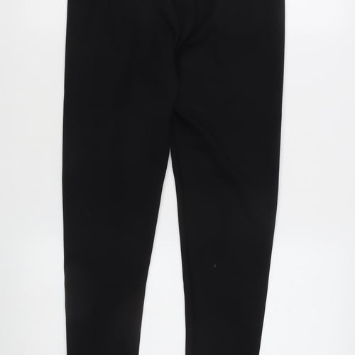 Wallis Women's Black Jersey Leggings Size 14 Elastic Waist Autumn Winter