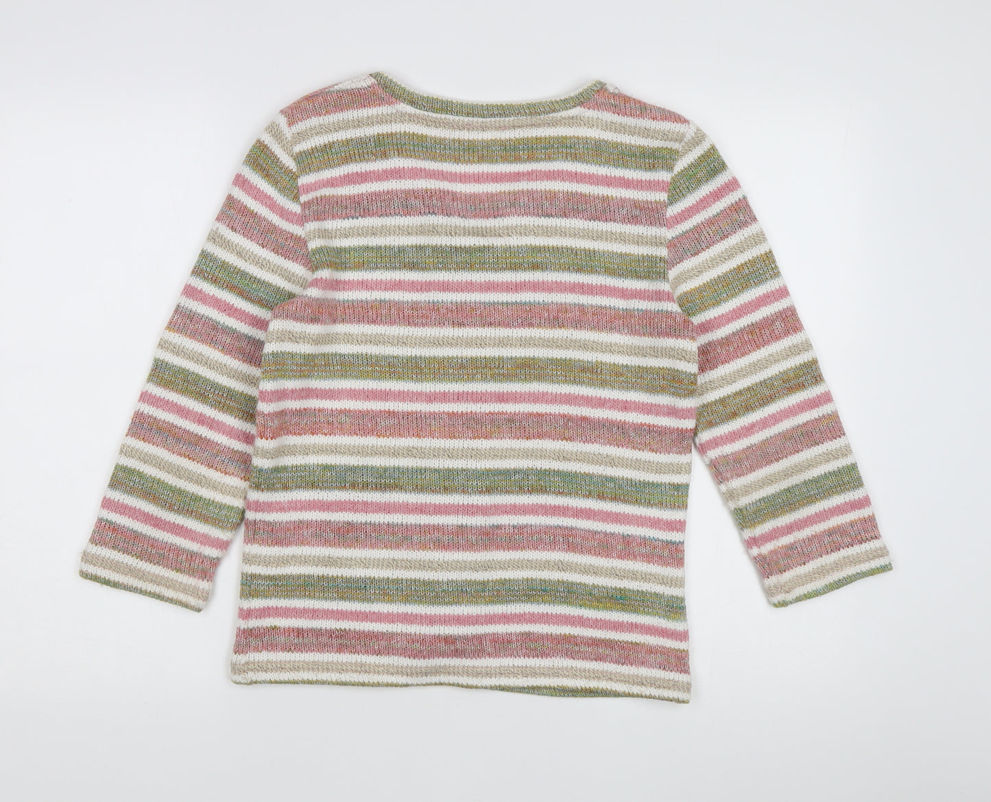 Marks and Spencer Women’s Multicoloured Stripe Cardigan Size 14