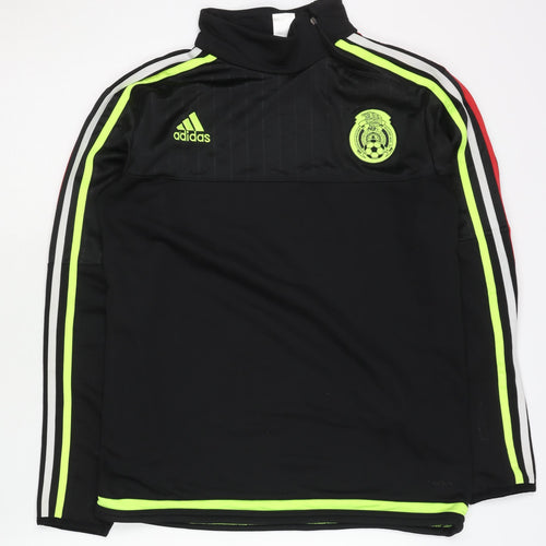 Adidas Men’s Black S Football Track Jacket 1/4 Zip Sportswear
