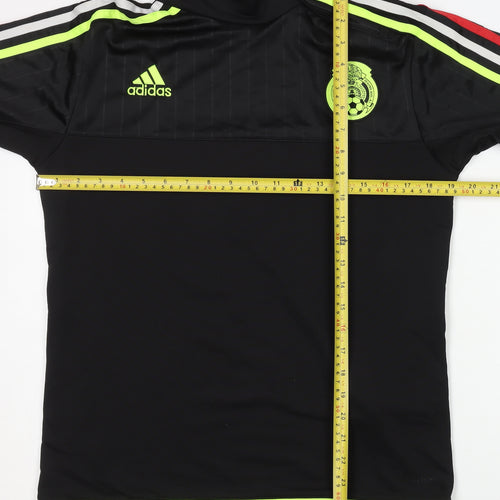 Adidas Men’s Black S Football Track Jacket 1/4 Zip Sportswear