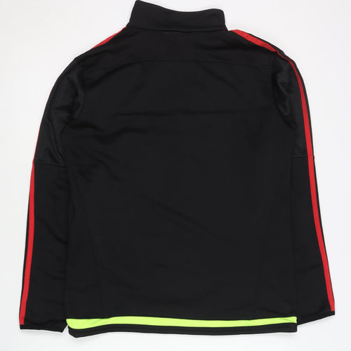 Adidas Men’s Black S Football Track Jacket 1/4 Zip Sportswear
