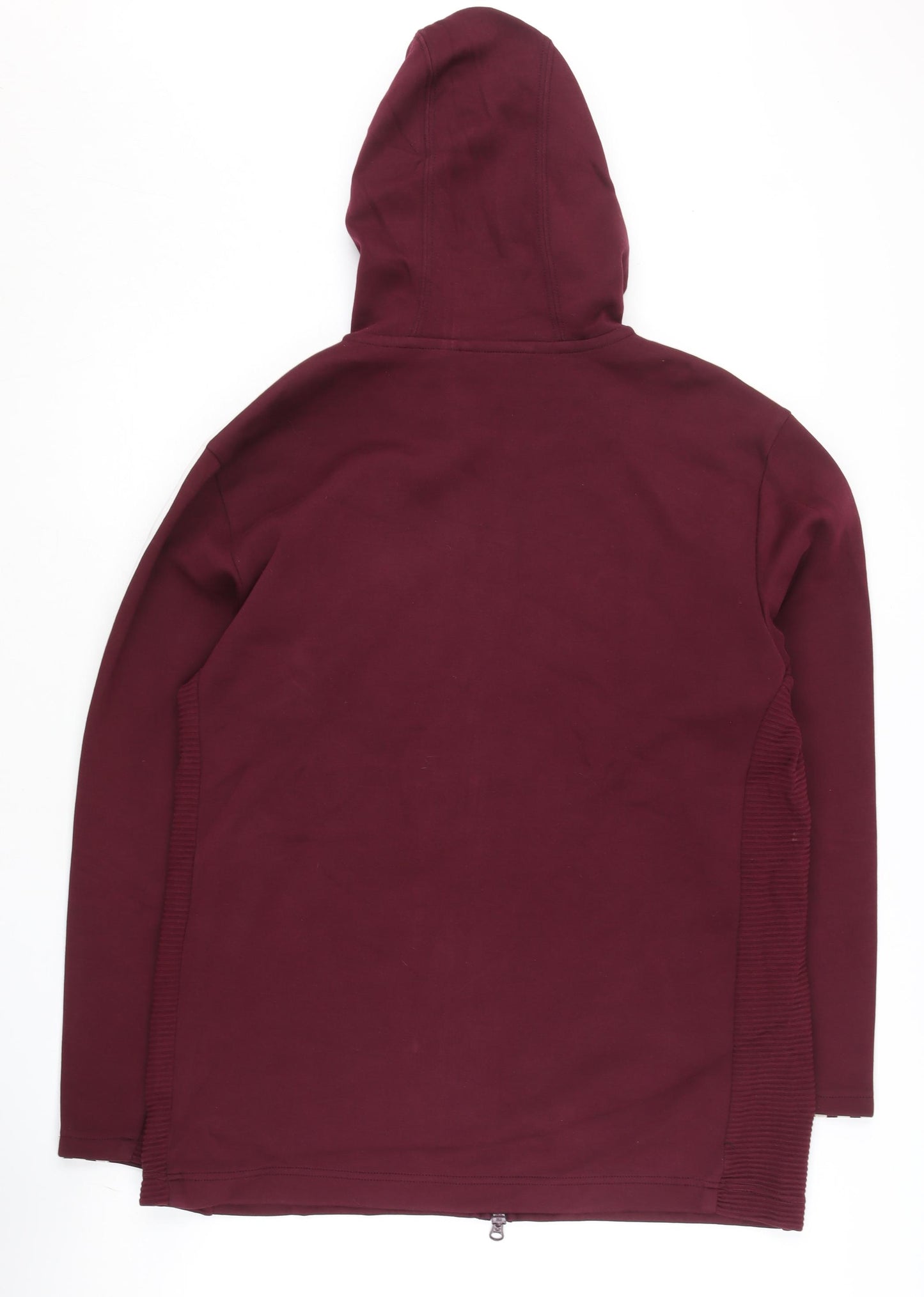 Adidas Men’s Burgundy Full Zip Hoodie XL Logo Sportswear