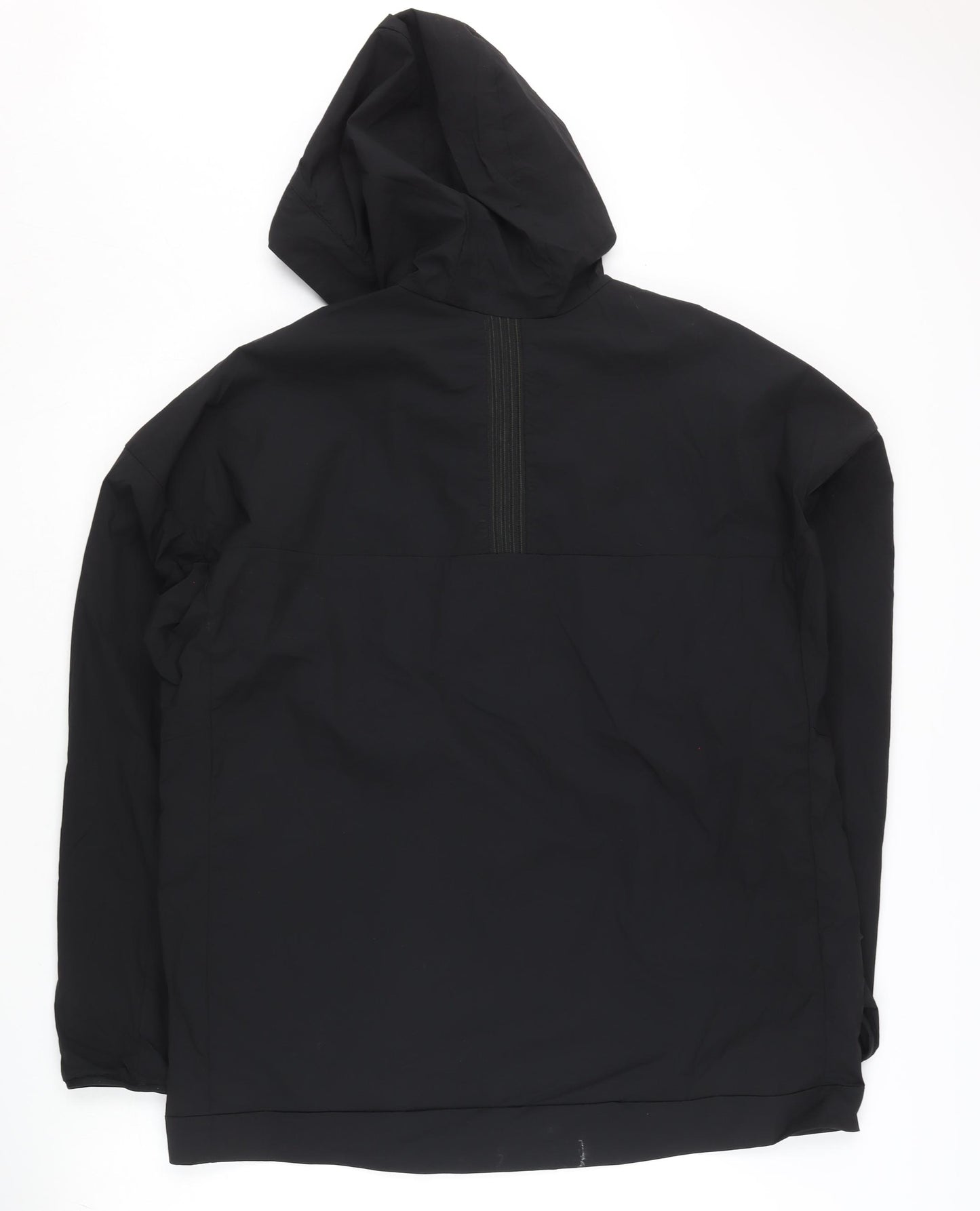 Adidas Men's Black XL Windbreaker Jacket Hooded Sports Activewear