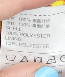 Adidas Men’s Pink Yellow Stripe XL Track Jacket Full Zip Polyester