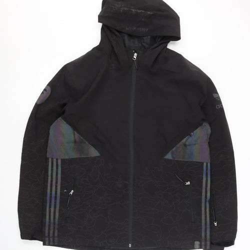 A Bathing Ape x Adidas Men’s Black L Windbreaker Jacket Hooded