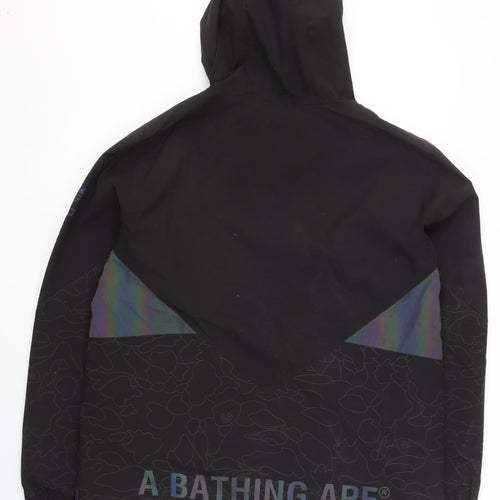 A Bathing Ape x Adidas Men’s Black L Windbreaker Jacket Hooded