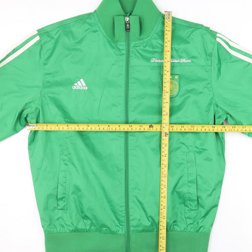 adidas Men’s Green XL Track Jacket Football Sports Full Zip