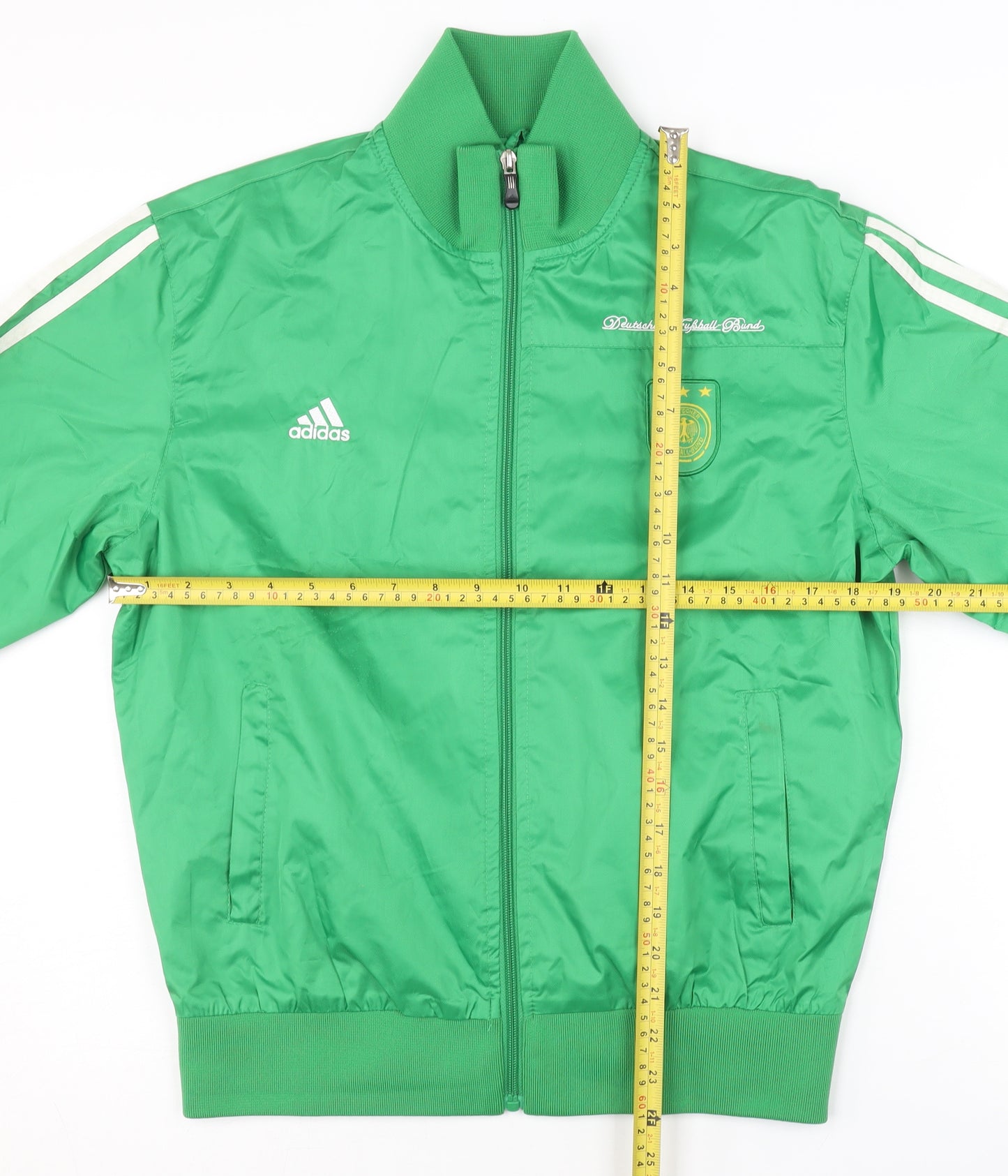 adidas Men’s Green XL Track Jacket Football Sports Full Zip
