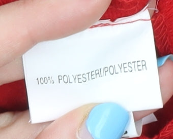 Umbro Men's Red Track Jacket L Football Colourblock Polyester