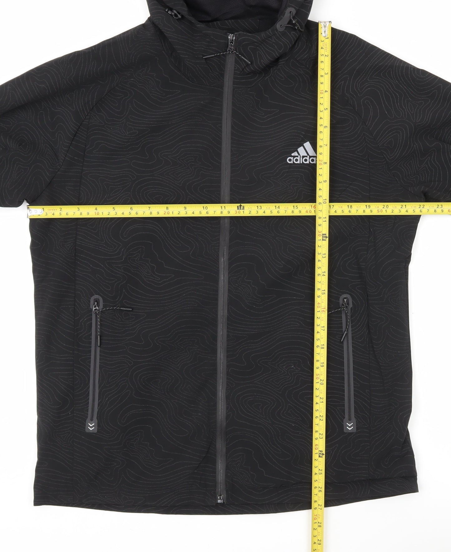 Adidas Men’s Black 2XL Windbreaker Softshell Jacket