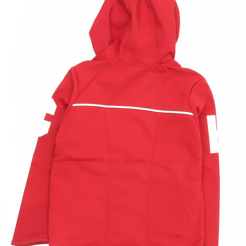 Kappa Mens Red XS Softshell Hooded Full Zip Sports Jacket