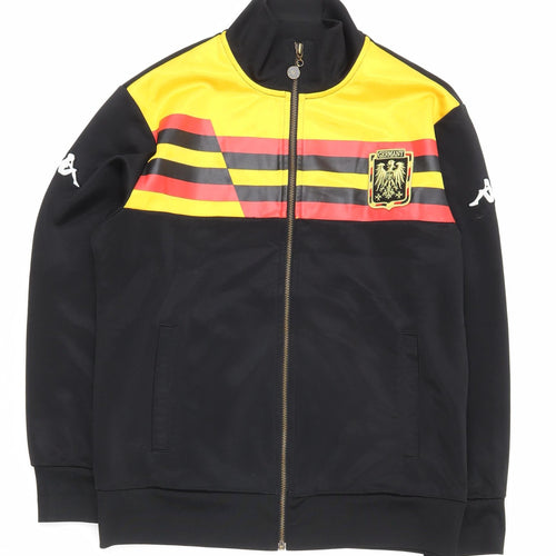 Kappa Men’s Black S Track Jacket Germany Flag Colourblock Full Zip