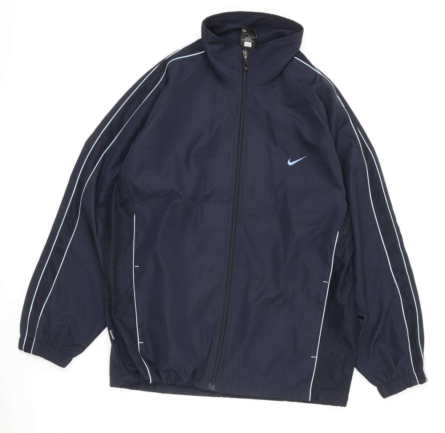 Nike Men's Blue L Track Jacket Full Zip Breathable Sportswear