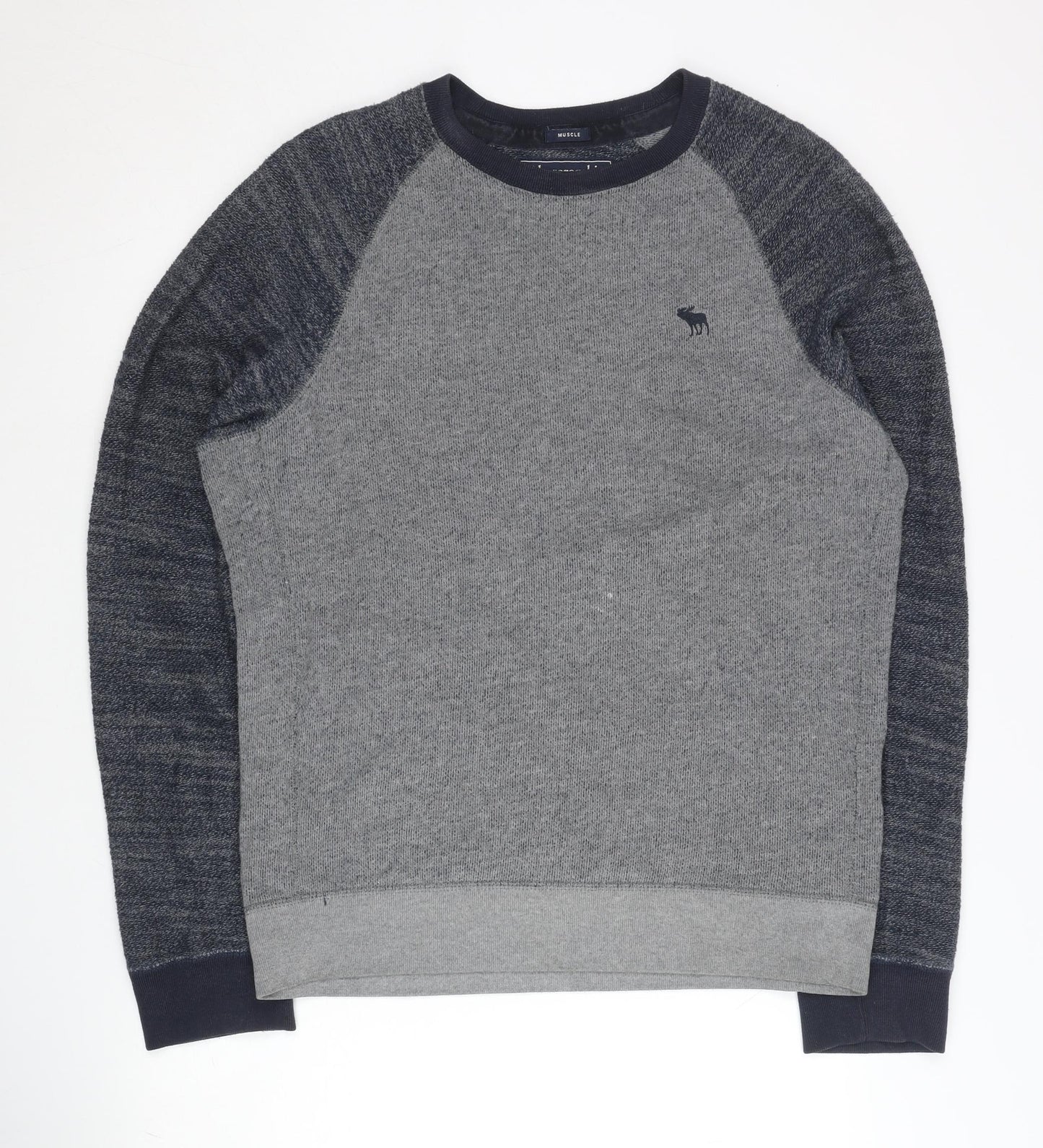 Abercrombie & Fitch Men’s Grey Slim Fit Pullover Sweatshirt M