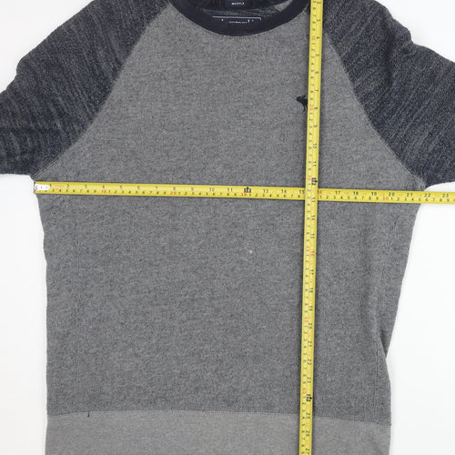 Abercrombie & Fitch Men’s Grey Slim Fit Pullover Sweatshirt M