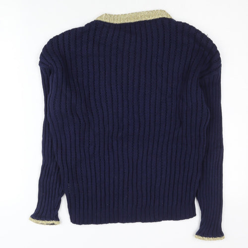 Marks and Spencer Women’s Blue Crew Neck Jumper Size 12