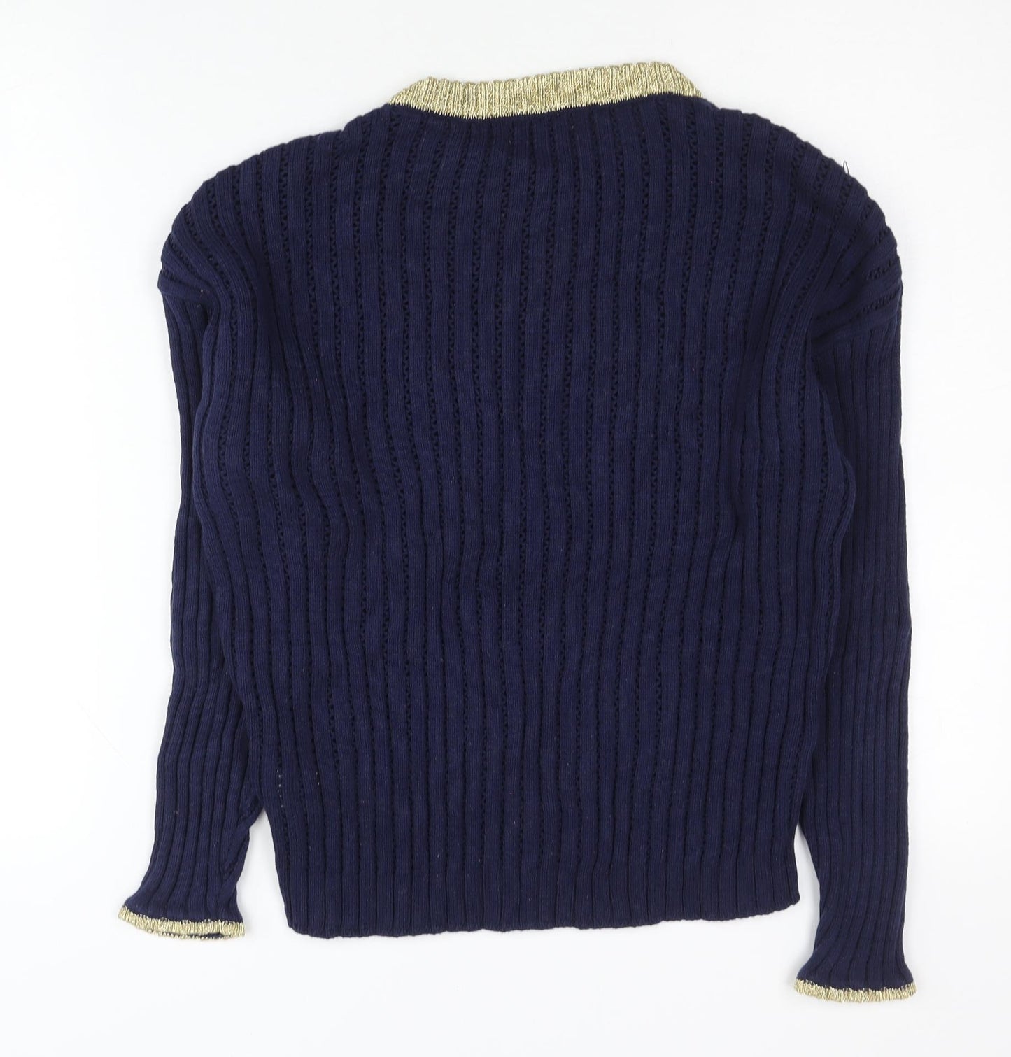 Marks and Spencer Women’s Blue Crew Neck Jumper Size 12