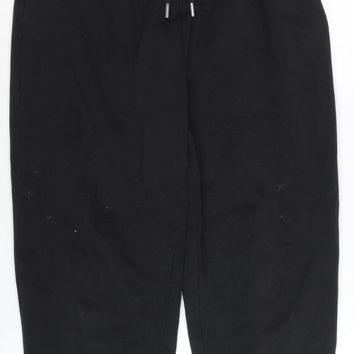 Collusion Women’s Black Joggers S Fleece Elastic Waist Tapered Leg