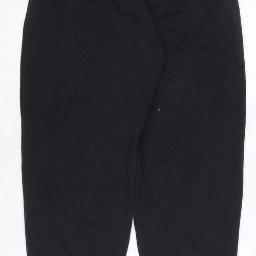 Collusion Women’s Black Joggers S Fleece Elastic Waist Tapered Leg