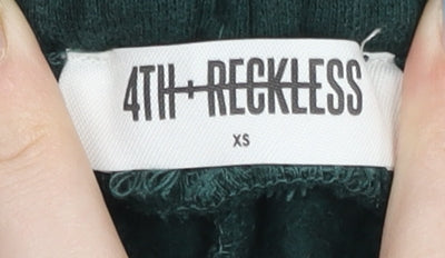 4th & Reckless Women's Green XS Straight Leg Sweatpants