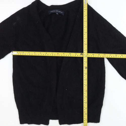 French Connection Women's Black M Cardigan Angora Blend