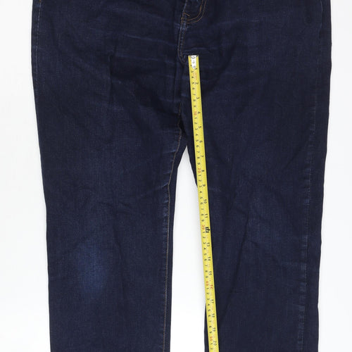 Matalan Men’s Blue Straight Leg Jeans W40 L32 Denim Stretch