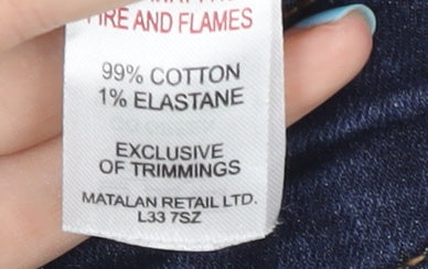 Matalan Men’s Blue Straight Leg Jeans W40 L32 Denim Stretch