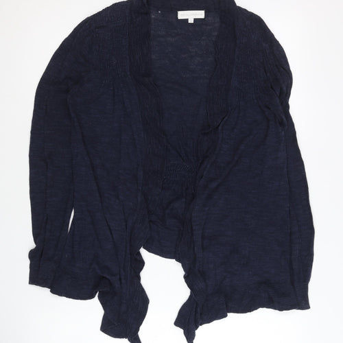 Rocha John Rocha Women's Blue Size 12 Open Front Cardigan Knit Lightweight