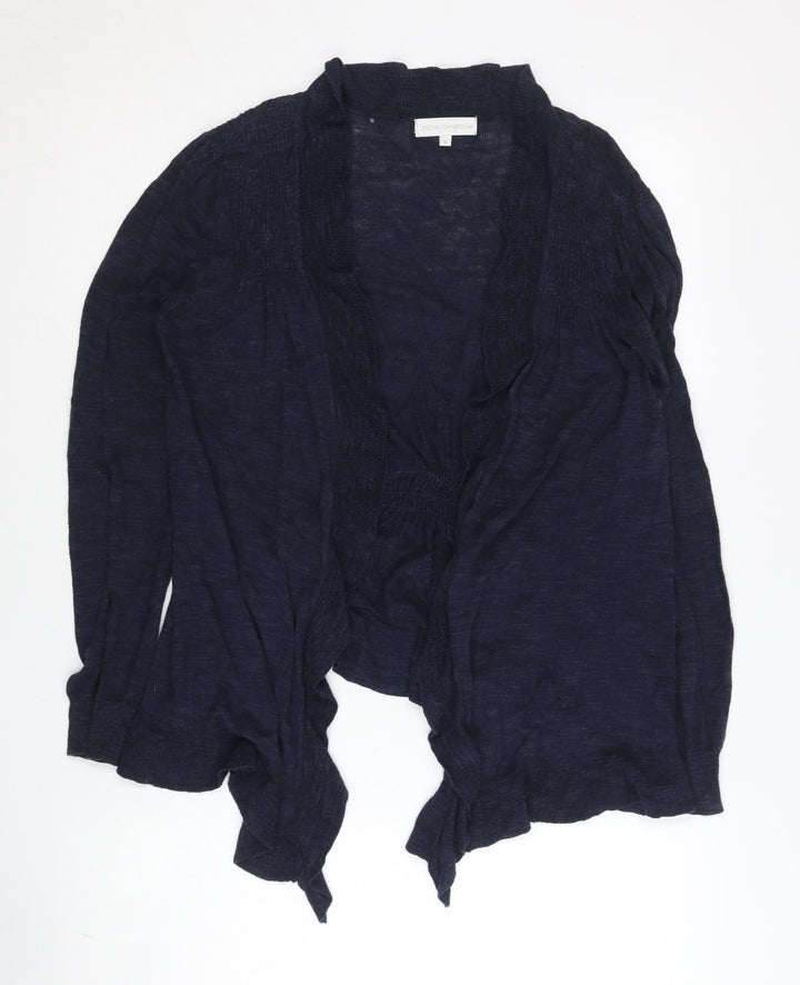 Rocha John Rocha Women's Blue Size 12 Open Front Cardigan Knit Lightweight
