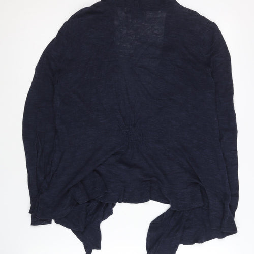 Rocha John Rocha Women's Blue Size 12 Open Front Cardigan Knit Lightweight