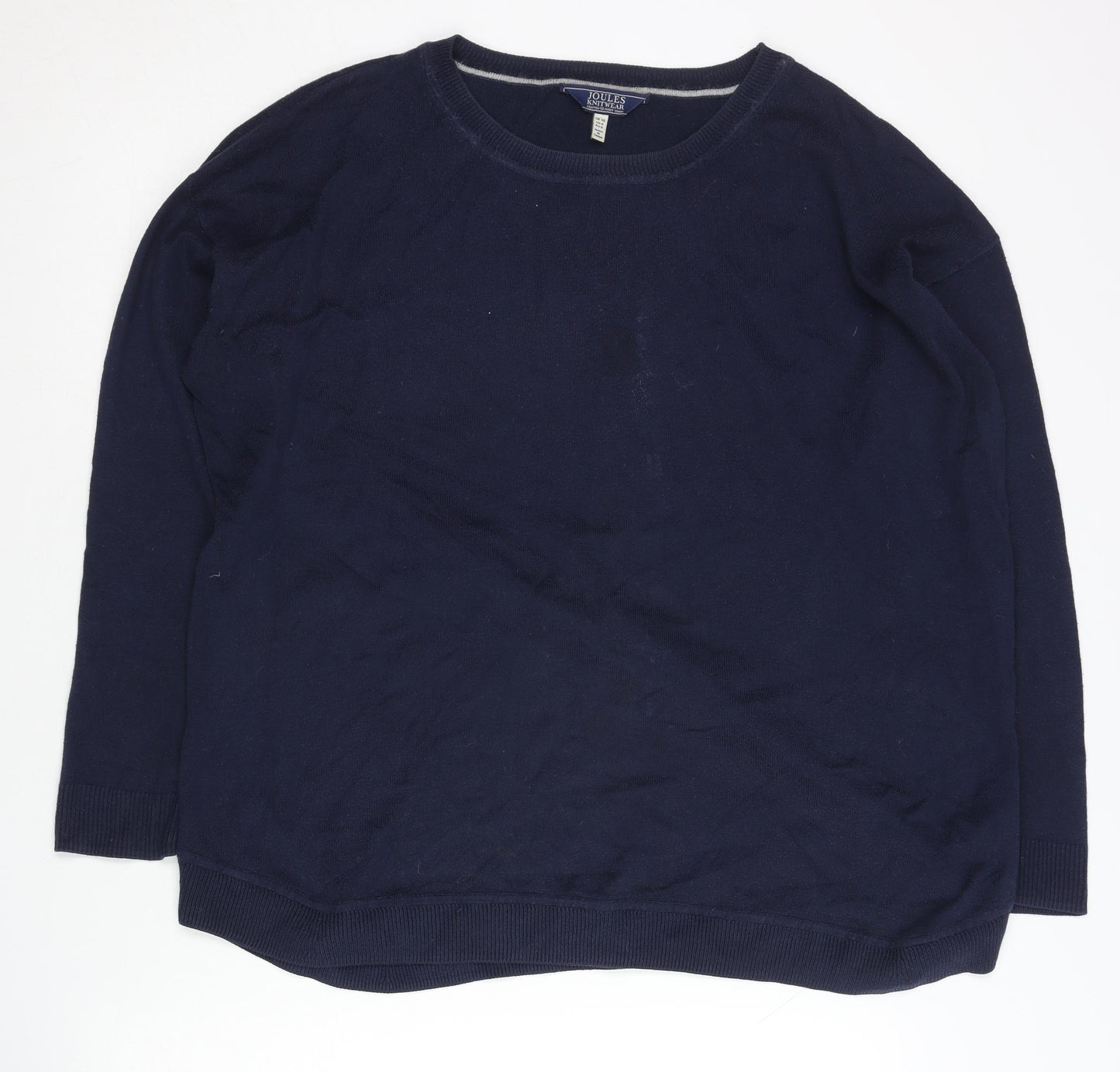 Joules Women’s Navy Blue Crew Neck Pullover Jumper Size 10