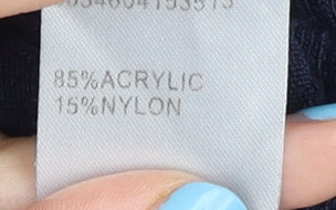 Stella Morgan Women's Blue Size 16 Flared Sleeve Knit Pullover Jumper