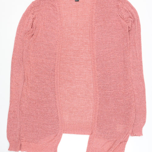 Esmara Women’s Pink Long Sleeve Open-Knit Cardigan Size 10