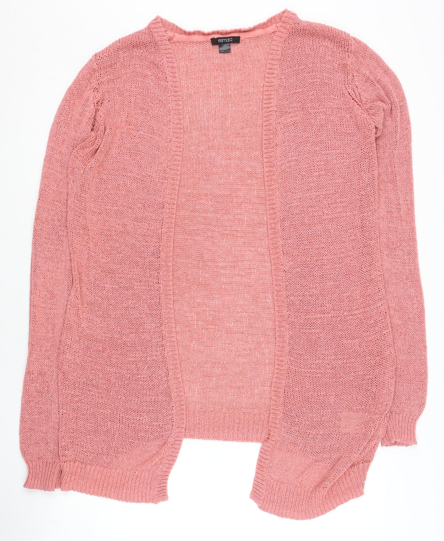 Esmara Women’s Pink Long Sleeve Open-Knit Cardigan Size 10