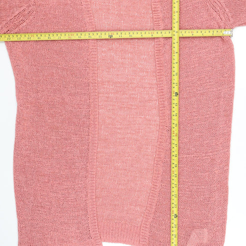 Esmara Women’s Pink Long Sleeve Open-Knit Cardigan Size 10