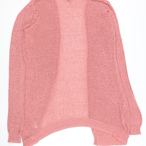 Esmara Women’s Pink Long Sleeve Open-Knit Cardigan Size 10
