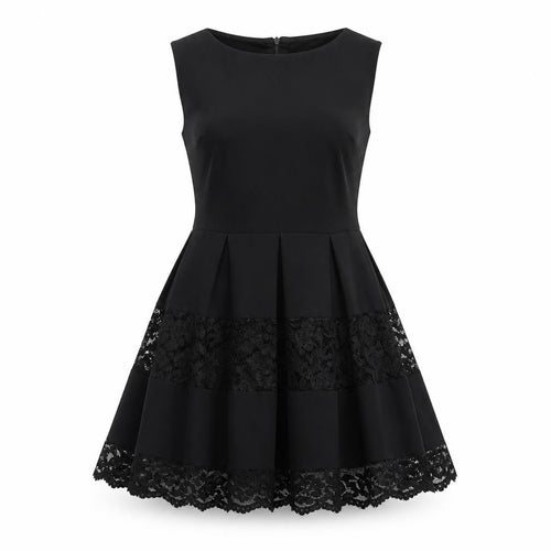 Amy Childs Collection Women’s Black Lace Fit & Flare Dress Size 12
