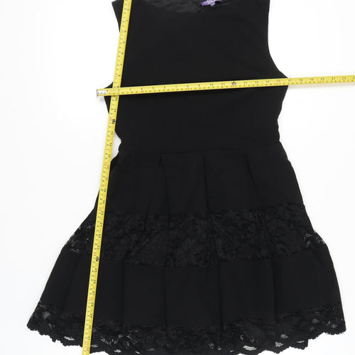 Amy Childs Collection Women’s Black Lace Fit & Flare Dress Size 12