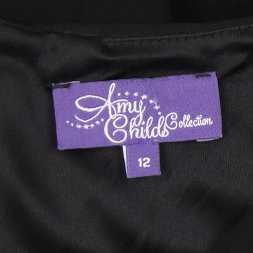 Amy Childs Collection Women’s Black Lace Fit & Flare Dress Size 12