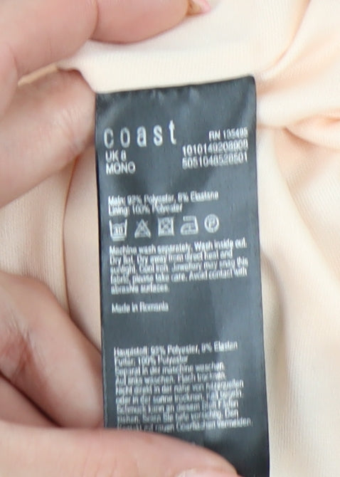Coast Women’s Multicoloured Size 8 Sheath Knee Length Dress
