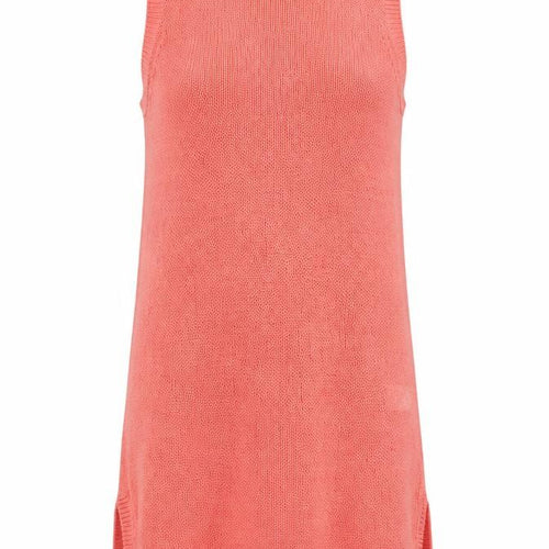 Next Womens Pink Cotton Sleeveless Tunic Tank Top Size 10