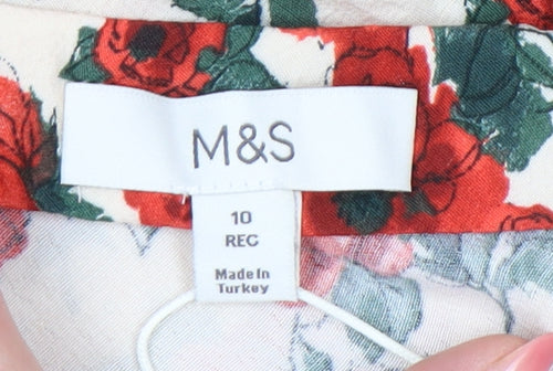 Marks and Spencer Women’s Multicoloured Size 10 A-Line Midi Skirt